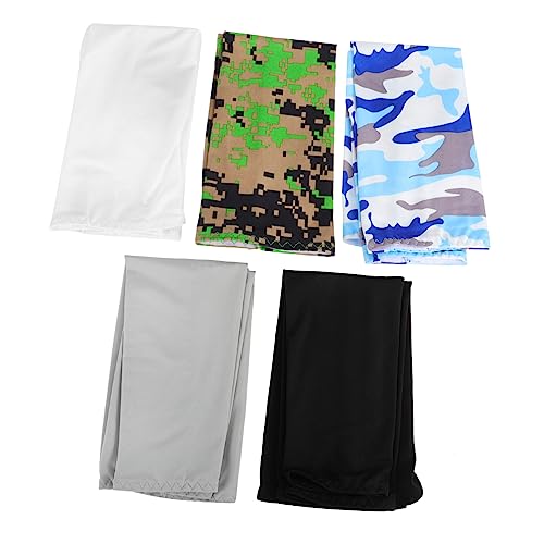 Toddmomy 5 Pares manga de protección solar brazalete solar blindaje ciclismo para deportes Protector solar manga deporte sol refrescante mangas cubierta de brazo atlético paño