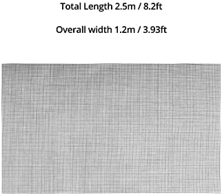 QWORK Moskitiera okienna, moskitiera z włókna szklanego, 120 x 250 cm, utrzymuje cyrkulacjęświeżego powietrza, czarna, siatka 18