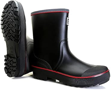 ZEPYFXIT Rubberlaarzen voor heren, korte waterdichte regenschoenen, tuinschoenen, Chelsea laarzen, antislip, regenlaarzen, deklaarzen, zeillaarzen, regenlaarzen, grijs, 39 EU
