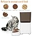 NEREIDS NET 5L Automatic Cat Feeder for 2 Cats Timed Cat Dry Food Dispenser with 2 Stainless Steel Bowls USB Power WiFi APP Remote Control Automatic Cat Food Dispenser for Cats & Small Dogs 1 Set
