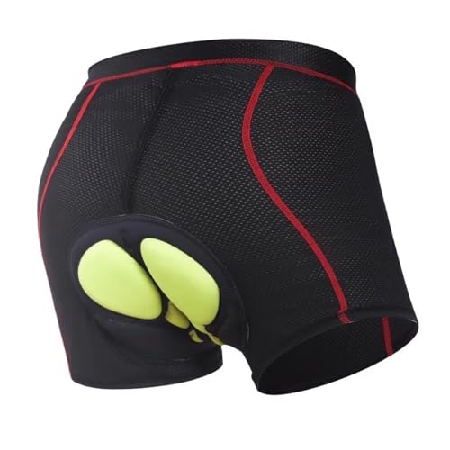 Calzón de Ciclismo para Hombre con Acolchado de Gel Transpirable y Cómodo para Deportes Exteriores