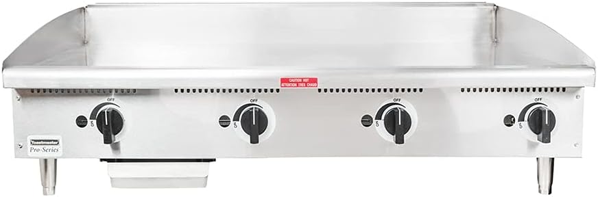 Toastmaster, TMGE48, Electric, 48" Countertop Griddle, 21" Deep, Heavy Duty, 3/4" Thick polished steel plate