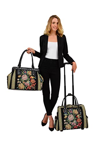 Bolso Satchel Mellow World Flower Shop Negro miniatura 2