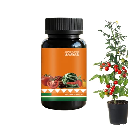 Fertilizante de árbol de frutas orgánicas: refuerzo estimulante de raíz de 100 ml para un crecimiento saludable, fórmula en nutrientes con fácil absorción, planta líquida para arbitres de tomate