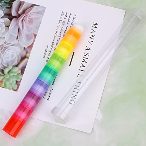 Yoseng 16 Pcs Blending Brushes For Card Making,Card Making Supplies,Finger Blending Brushes Daubers With Storage Box,Crafter Color Coded Handles Ink Blender Tool,Brush Head Diameter 0.77" #TOP5