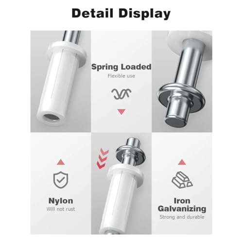 Herrajes para puertas plegables bi-fold con pivote y guía superior, 16 piezas miniatura 4