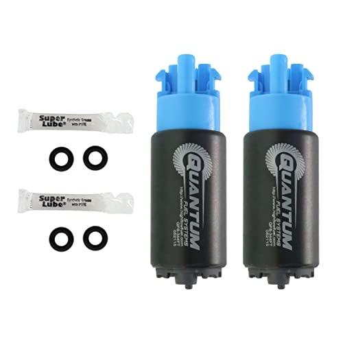 Qfs-344Ft-1009-2 - 265Lph Dual Twin Fuel Pump Kit - E85 Flextech Replacement For Nissan Skyline/Gt-R Gtr 2009-2013 Vr38Dett #TOP23