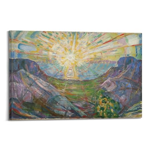 Poster The Sun Edvard Munch affiche décoration murale salon 50x75