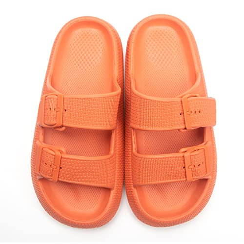 Womens Slip-on Sandals – Casual, Cute & Comfortable Slippers for Summer - Adjustable Buckle Strap for Indoor or Outdoor2