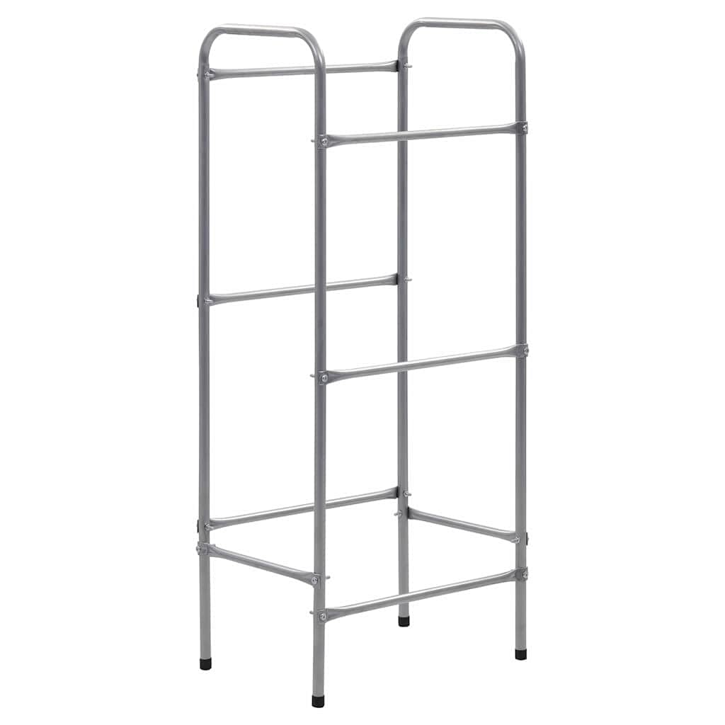 Générique Étagère de Rangement pour 3 caisses Argenté 50x33x116 cm Acier,Entreprise & Industrie,Stockage Industriel,Étagères industrielles,285212