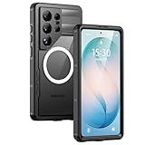 Lanhiem Magnetic for Samsung Galaxy S26 Ultra Case, IP68 Waterproof Dustproof Case, [Compatible with Magsafe] [Built-in Lens & Screen Protector] Full Body Shockproof Rugged Phone Case 6.9