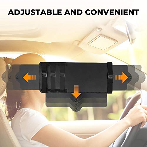JoyTutus Car Sun Visor Sunshade Extender, Adjustable Sun Visor Protects from Anti-Glare, UV Rays Blocker Window Windshield Sunshade Extender for Car SUV by JOYTUTUS - Image 3