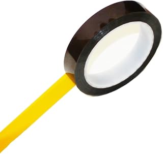 Tapes Master - 1/2" x 36 Yds - 1 Mil Kapton Tape – Polyimide High Temp Tapes with Silicone Adhesive - 3” Core - for 3D Printer Surface, Soldering, Insulation and Bonding - No Residue