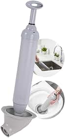 Desentupidor Manual Alta Pressão para Vaso Sanitário, Pia e Ralo - Desentupidor de Sucção Potente Doméstico para Banheiro e Cozinha - UpShop