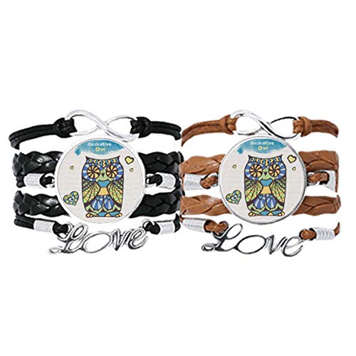 Bracelet Amour Couple Cuir Corde ajustable bijou romantique tendance