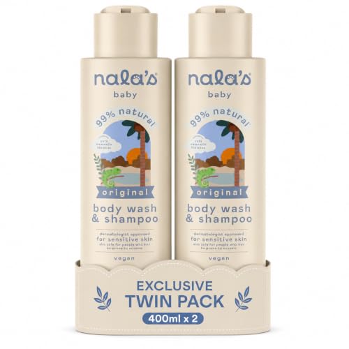 Nala’s Baby Original Coconut Body Wash & Shampoo Twin Pack 2 x 400ml