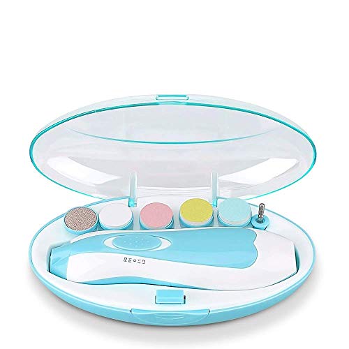 KITVTOPC Cortador de unhas para bebês 6 em 1 Safe cortador de unhas elétrico para bebês, kit de lixa