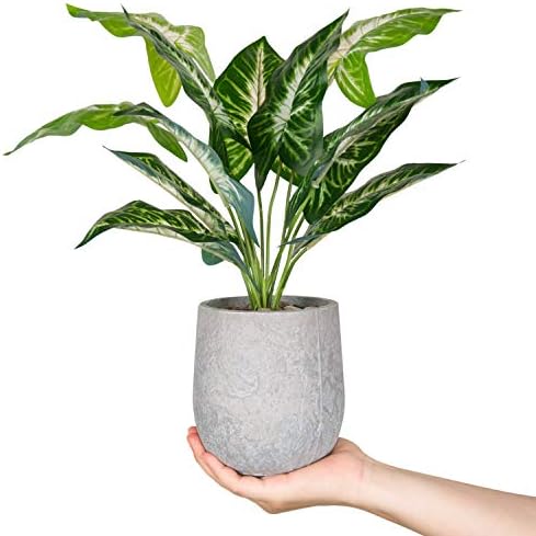 Der Rose 16'' Fake Plants Artificial Potted Greenery Faux Plants ...
