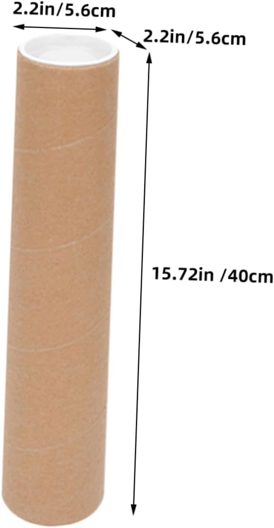 Uonlytech 2Pcs Heavy Duty Poster Tubes for Art Storage and Shipping Mailing Tubes with End Caps for Long Term Document Transport and Protection