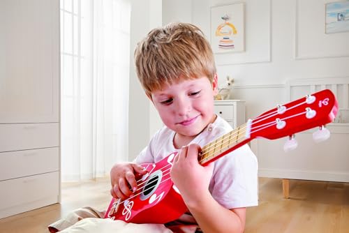 Hape Kid's Wooden Toy Ukulele, Red by Hape - Used condition - US$20.47