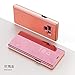 COTDINFORCA Samsung Note 9 Case, Mirror Design Clear View Flip Bookstyle Luxury Protecter Shell with Kickstand Case Cover for Samsung Galaxy Note 9 (2018). Flip Mirror: Rose Gold