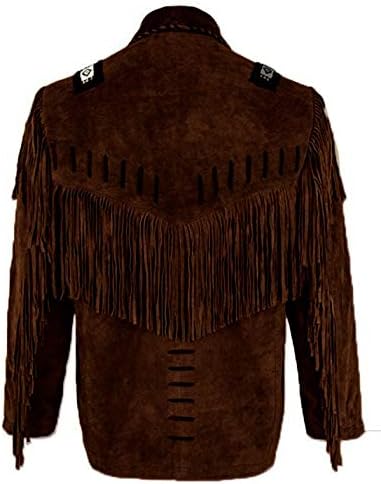 Handcrafted Cowboy Western Leather Jackets for Men Fringed Coat