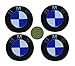 4 BMW OEM rueda tapacubos emblema adhesivo 70 mm