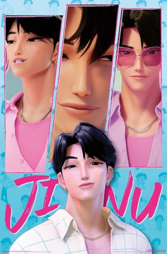 Trends International Netflix KPop Demon Hunters (2025) - Saja Boys Jinu Wall Poster, 19L x 13W, Premium Unframed Version