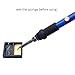 Sywon Full Set 60W 110V Electric Soldering Iron Kit with Adjustable Temperature Welding Iron, 5pcs Tips, Desoldering Pump, 2pcs Tweezers, Tin Wire Tube, Stand and 6pcs Aid Tools in PU Carry Bag