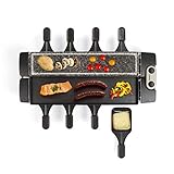 ✅ Mit dem Raclette Partygrill ist für tolle Grill-Abende für bis zu 8 Personen gesorgt. Raclette mit einem heißen Stein grillen ist eine besonders gesellige und flexible Idee, wenn mehrere Personen zusammenkommen.