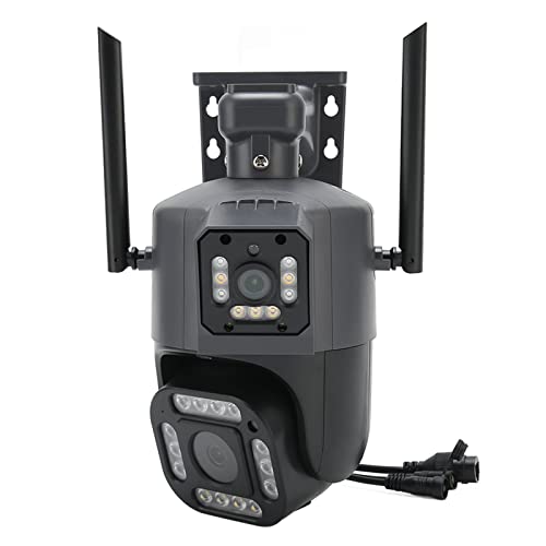 Airshi Telecamera Esterna Intelligente, Rilevamento del Movimento Wireless Rilevamento Persone Telecamera di Sorveglianza Esterna Zoom Automatico Grandangolare all'aperto (Spina UE)