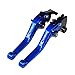 Accessori Moto CNC Regolabile Scooter Freno Leva Frizione per Kymco Xciting 250 300 400 500 DOWNTOWN 125 200 300 350 (Color : Blue)
