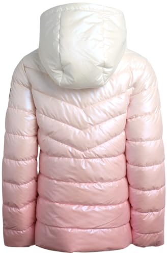 Image of DKNY Girls' Puffer Winter Coat - Full Zip Quilted Bubble Outerwear - Insulated Hooded Winter Jackets for Girls (Sizes: 7-16)