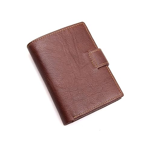 Mens Genuine Leather Bifold Wallet Retro Multi Card Purse Coffee Color Casual Clutch for Office and Daily Use with Capacity and Secure Card Holder2