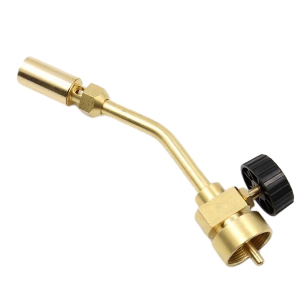 Full Copper Propane Torch Head High Temperature Heating Spray Torch Nozzle Gas Welding Torch Gas Torch for Soldering/Brazing