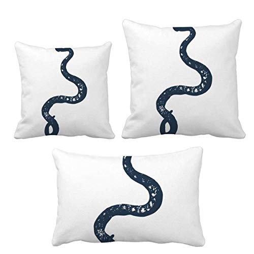 Coussin serpent noir idée cadeau originale pour décoration de maison