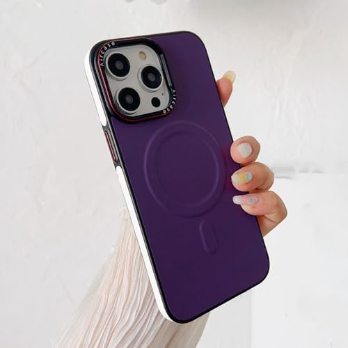 Étui en cuir iPhone 13 Pro couverture souple magnétique mate