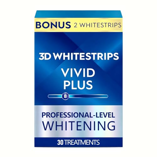 Image of Teeth Whitening Strip Kit, 30 Treatments , 60 Strips, 8 Levels Whiter, Teeth Whitening Kit