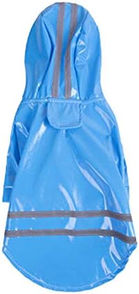 Outdoor Puppy Pet Rain Coat with Hood Waterproof Jackets PU Reflective Raincoat for Dogs Cats Apparel Clothes - Image 4