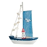 Cadeaux amusants : ce modèle de bateau à voile est un cadeau exquis pour les amateurs de voile, la famille et les amis. Sa conception complexe en fait un ajout fascinant à n'importe quelle zone d'affichage.
