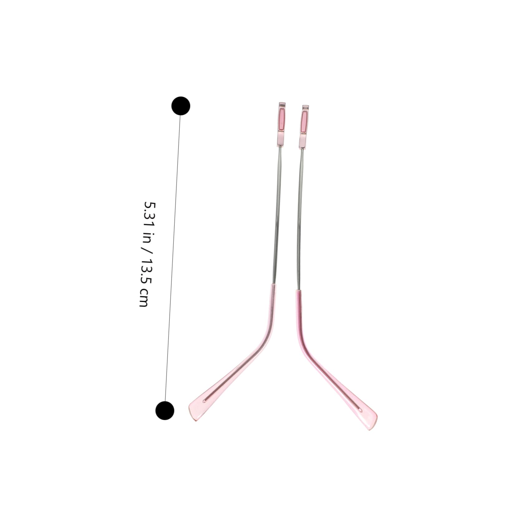 FOMIYES 1 Pair Metal Eyeglasses Replacement Temple Sunglasses Sun Glasses Eyeglasses Repair Kit Arm Legs for Eyeglasses Replacement Eyeglasses Frame Temple Pink Spectacle Legs Alien