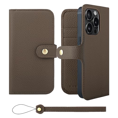 HANATORA for iPhone 15Pro �P�[�X �蒠�^ �{�v �X�}�z�P�[�X �X�}�z �X�^���h �X�g���b�v �t�� �V�������N�J�[�t���U�[ �x���g���� �}�O�l�b�g�Ȃ� �g�[�v H0XB-15Pro-Taupe �M�t�g �a���� ���� �j�� �ޏ� ����