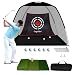 Galileo Driving Range Golf Net Golf Hitting Nets Training Aids Practice Nets 10' (L) X7' (H) X6' (W) for Backyard Chipping Net with Target Carry Bag（Black Net） New Model for Indoor Outdoor Sports