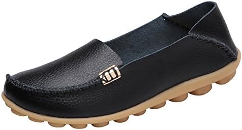 DUOYANGJIASHAWomen's Comfortable Loafers Casual Round Toe Moccasins Wild Driving Flats Soft Walking Shoes Women Slip On