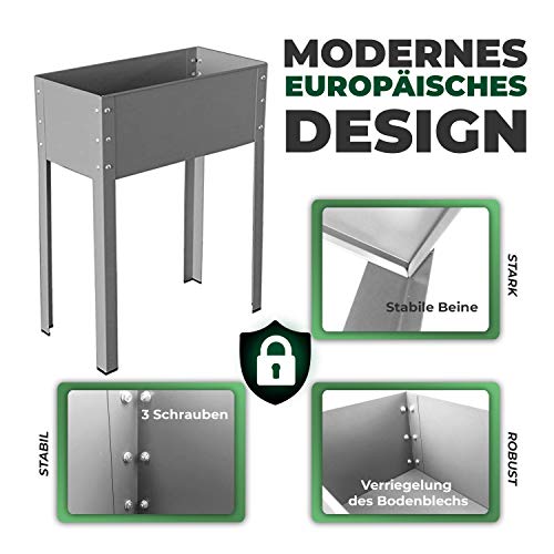 Metallhochbeet Freising-XL von Bio Green für Balkon und Terrasse