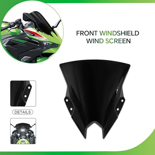 Huggkey Motorcycle Double Bubble Racing Windscreen For Ninja500/SE 24-26 by Huggykey - Used condition - Image 2