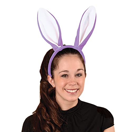Beistle Soft-Touch Bunny Ears, Lavender/White, One Size (40771-Lw) #TOP1