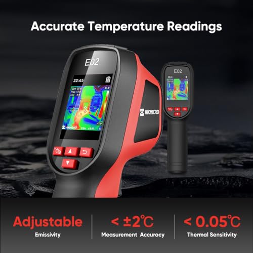 HIKMICRO E02 Thermal Camera,SuperIR 240 x 240 IR resolution with Visual Camera, SuperScene™, Portable Compact Thermal Imaging Camera with Laser pointer, 20Hz refresh rate, -20°C to 400°C - Image 5