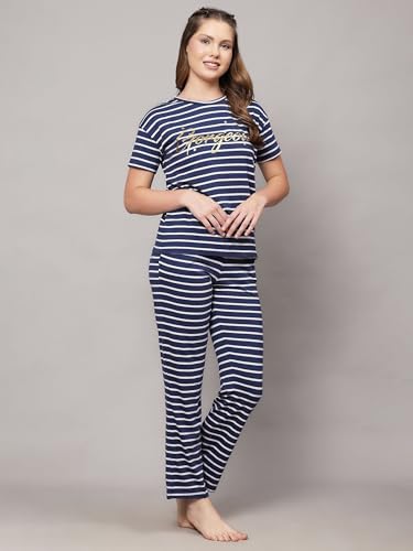 Image of B STORIES Women's Cotton Pyjama Set | Comfort and Relexed Nightsuit for Ladies