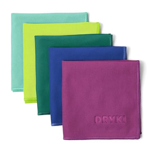 Image of DRYKI Pocket-Sized Sweat Towels - Original Sweat Absorbing Handkerchiefs | Quick-Dry Microfiber Sweat Rags for Face, Hands, & Body - Men & Women - Gym, Sports, Work